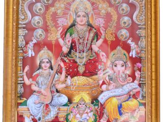 FRAME PHOTO LAKSHMI GANESH SARASWATI